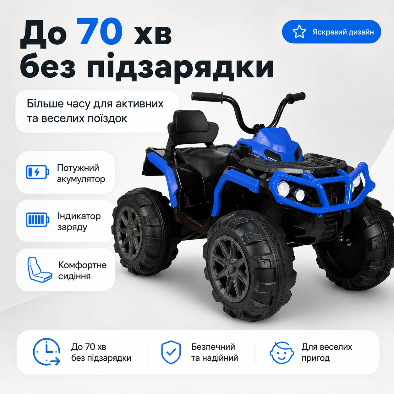До 70 хвилин без підзарядки
