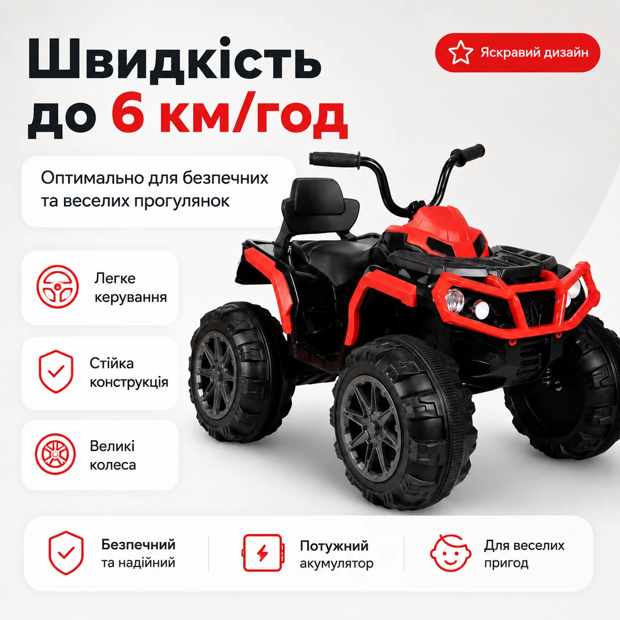 Швидкість до 6 кілометрів на годину